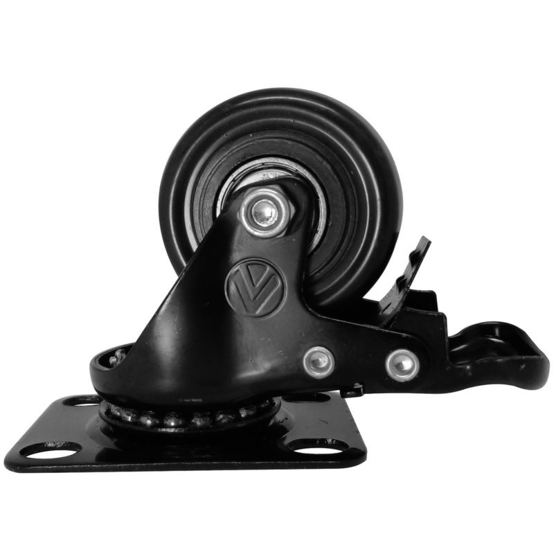 Rodizio Girat 2" Pvc Preto Comfreio Ajax (A09420-GF)