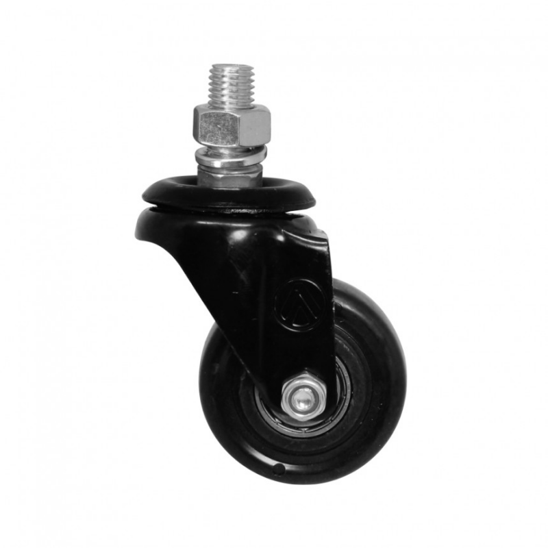 Rodizio Girat 2" Pvc Preto Compar Semfreio Ajax (A09420-GR)