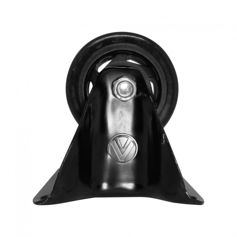 Rodizio Fixo 3" Pvc Preto Semfreio Ajax (A09430-F)