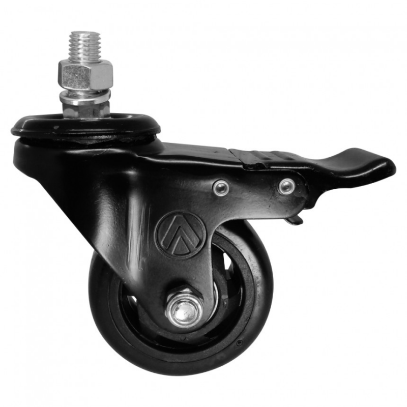 Rodizio Girat 3" Pvc Preto Compar Comfreio Ajax (A09430-GRF)