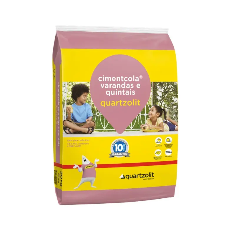 Argamassa Varandas e Quintais 20 Kg Quartzolit (0309.00001.0020PL)