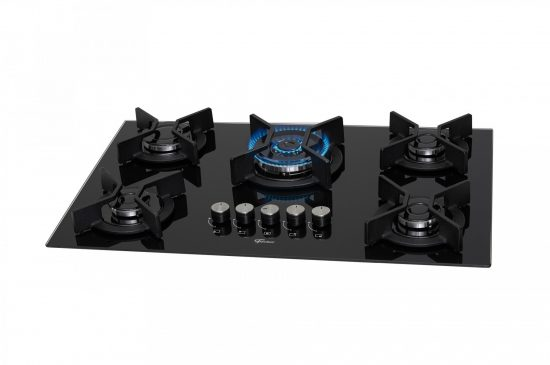 Fogao Cooktop 5b T.chama Vidro Pt Infini (26298)