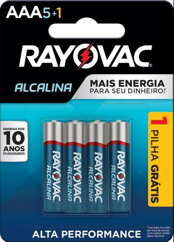 Pilha Alcalina Aaa Palito Com6pc L6p5 (20913)