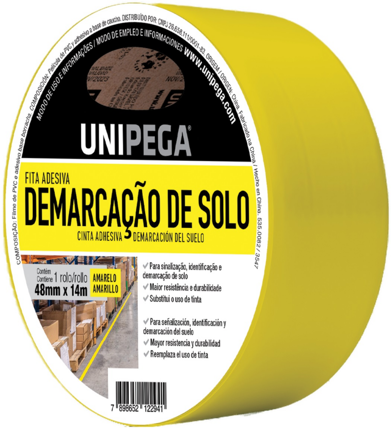 Fita Demarcacao Solo 48mmx14mt Amarelo (AES0535.0082)