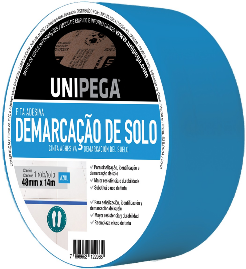 Fita Demarcacao Solo 48mmx14mt Azul (AES0535.0084)