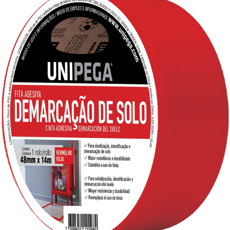 Fita Demarcacao Solo 48mmx14mt Vermelho (AES0535.0086)