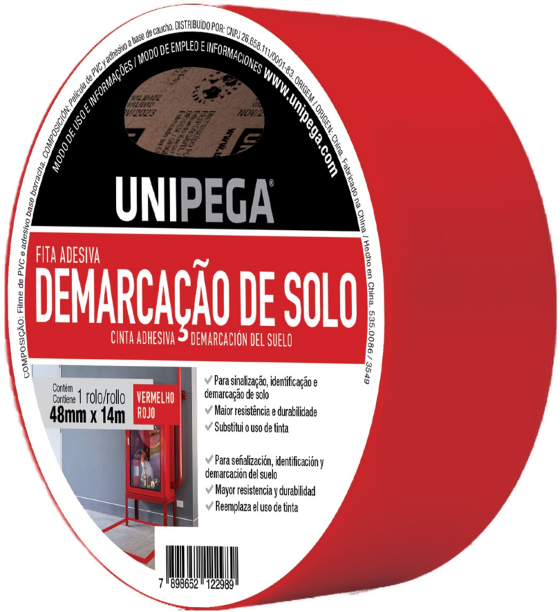 Fita Demarcacao Solo 48mmx14mt Vermelho (AES0535.0086)