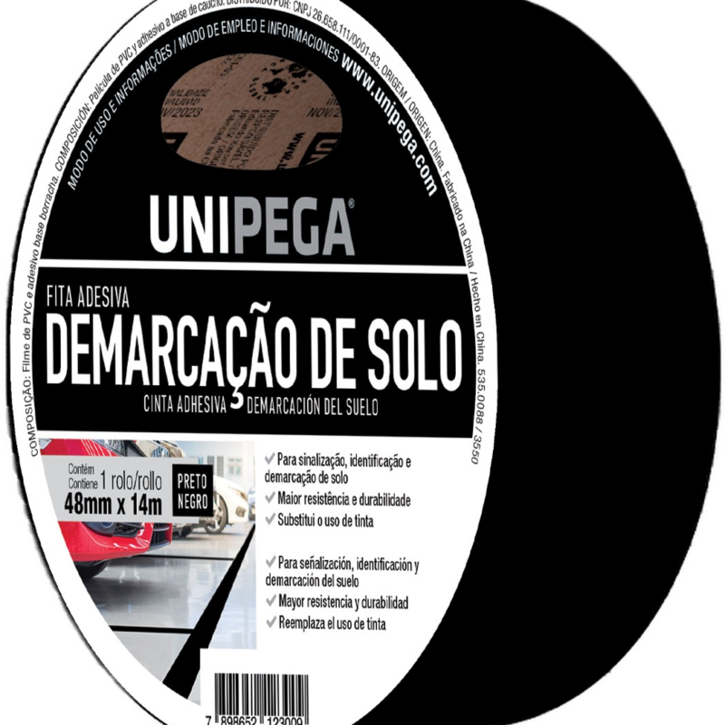 Fita Demarcacao Solo 48mmx14mt Pt (AES0535.0088)