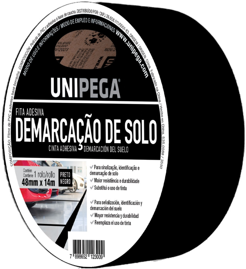 Fita Demarcacao Solo 48mmx14mt Pt (AES0535.0088)