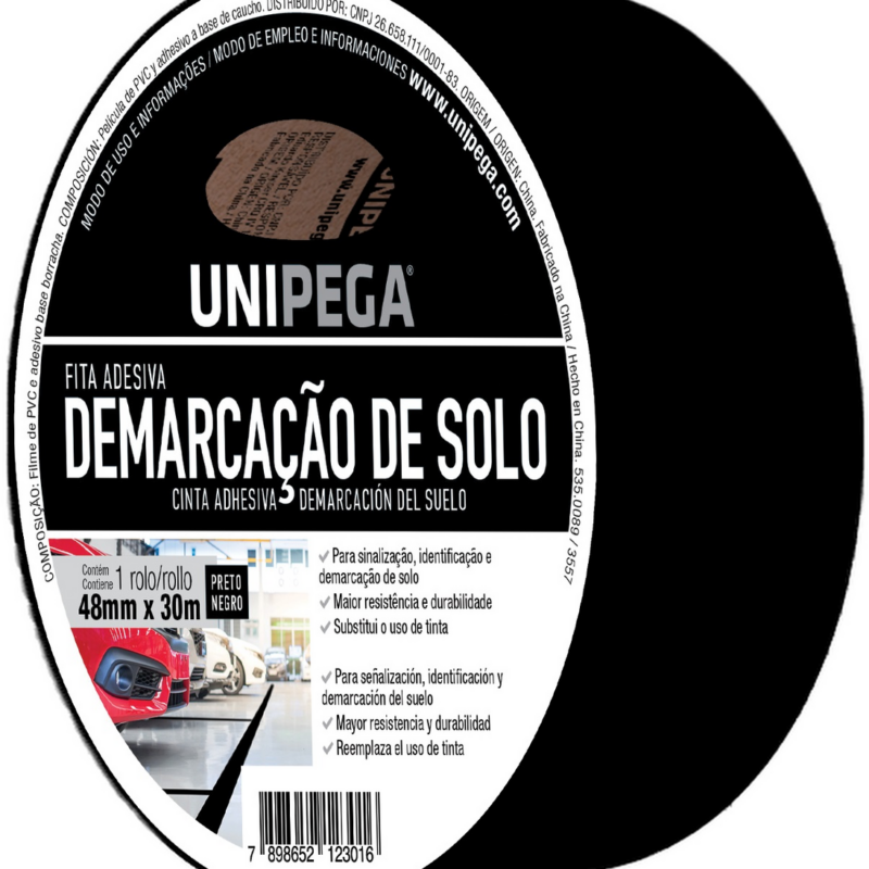 Fita Demarcacao Solo 48mmx30mt Pt (AES0535.0089)