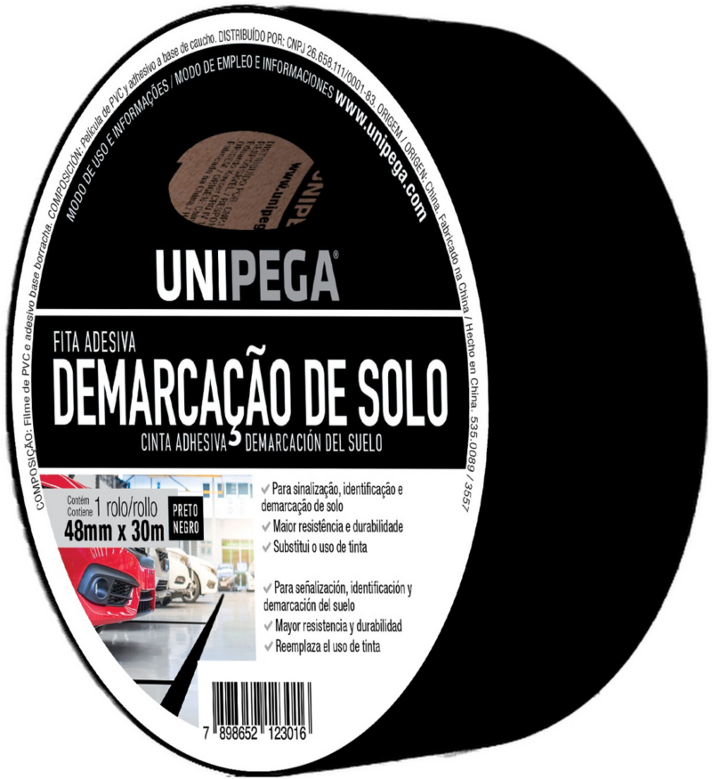 Fita Demarcacao Solo 48mmx30mt Pt (AES0535.0089)