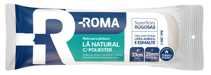 Rolo de La 23 Cm Natural 280 1