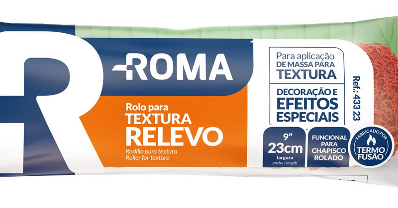 Rolo de Textura 23 Cm Relevo 433 23