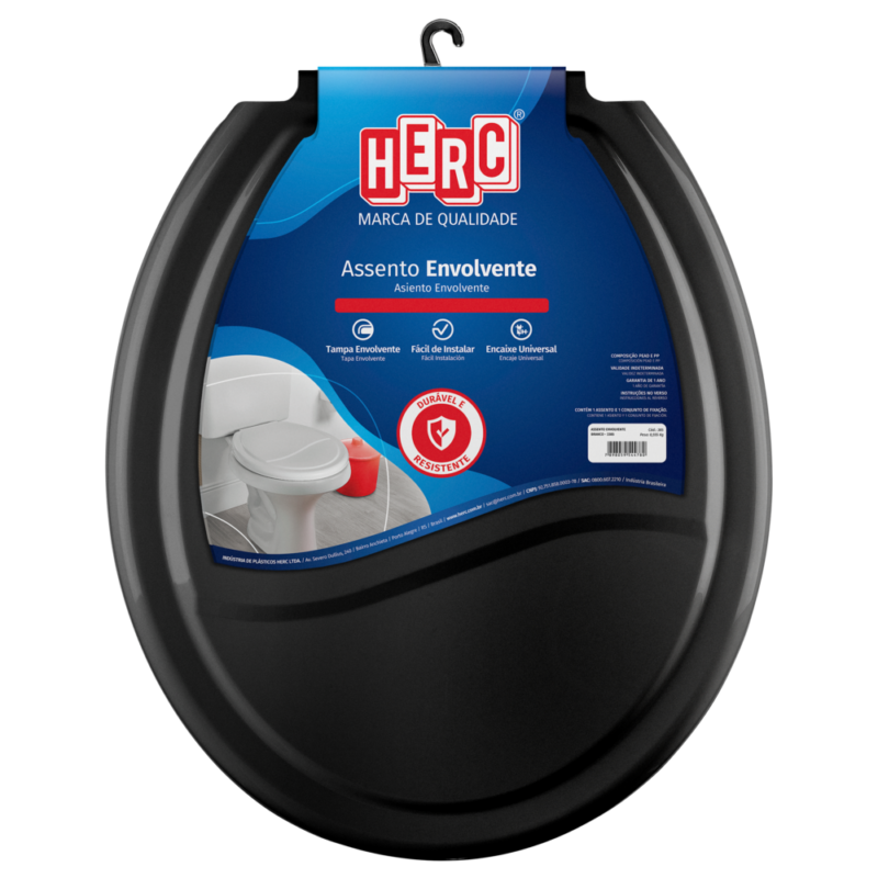 Assento Plast Oval Pt Ideale (1000000430)