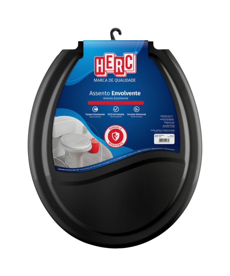 Assento Plast Oval Pt Ideale (1000000430)