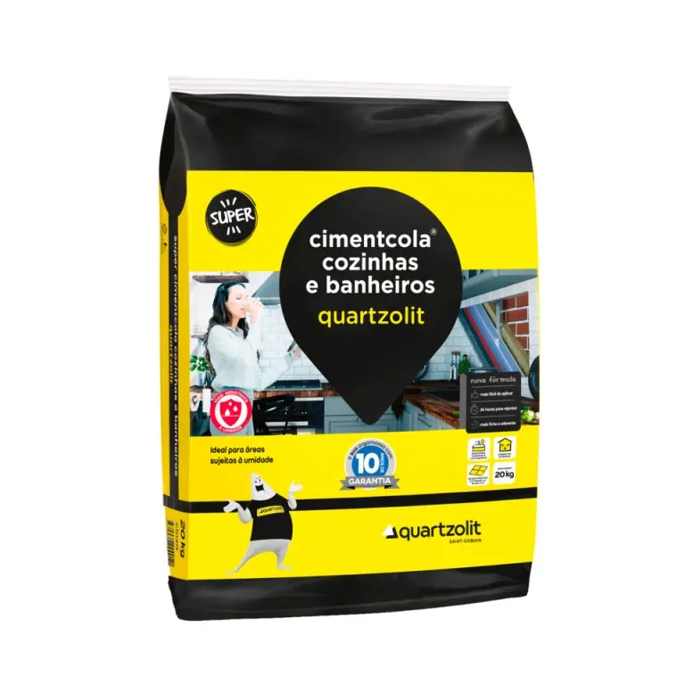 Argamassa Cozinhas e Banheiros 20 Kg Quartzolit (0118.00001.0020PL)