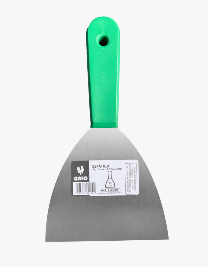 Espatula Aço Inox Flex Cb Plast 12 Cm Pro Galo (912/00-12)