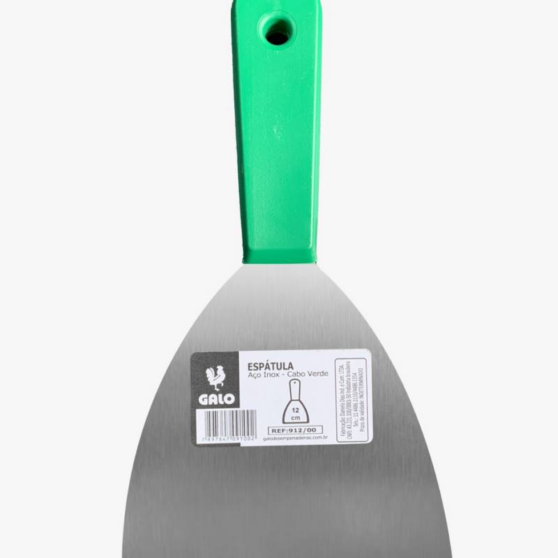 Espatula Aço Inox Flex Cb Plast 12 Cm Pro Galo (912/00-12)
