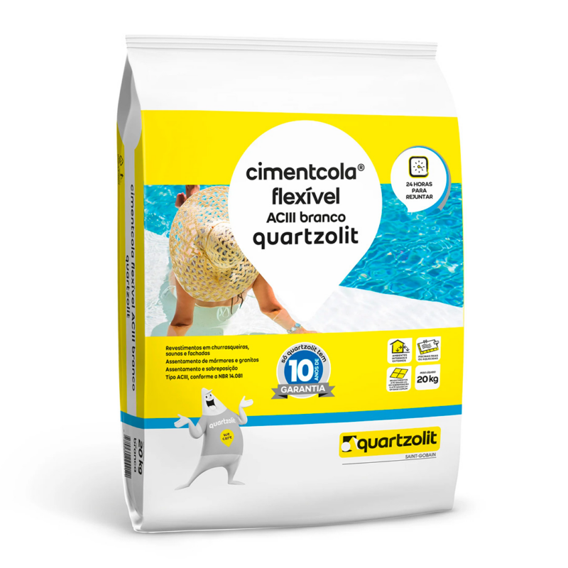 Cimentcola Ac3 Quartzolit Branco 20 Kg (0069.00000.0020PL)