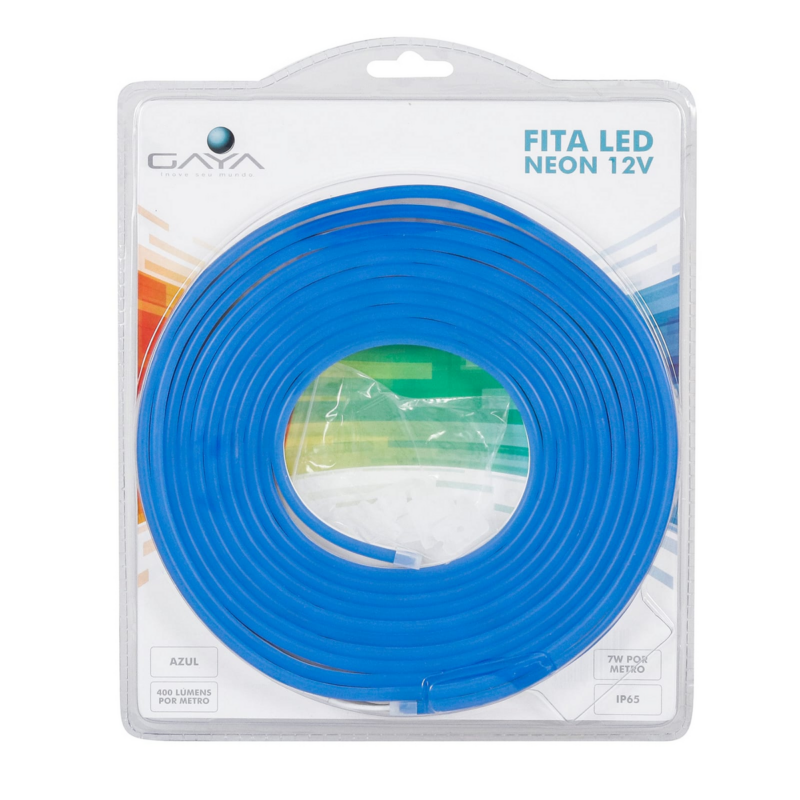Fita LED 7 W 5mt 12 V Azul Neon (1169)