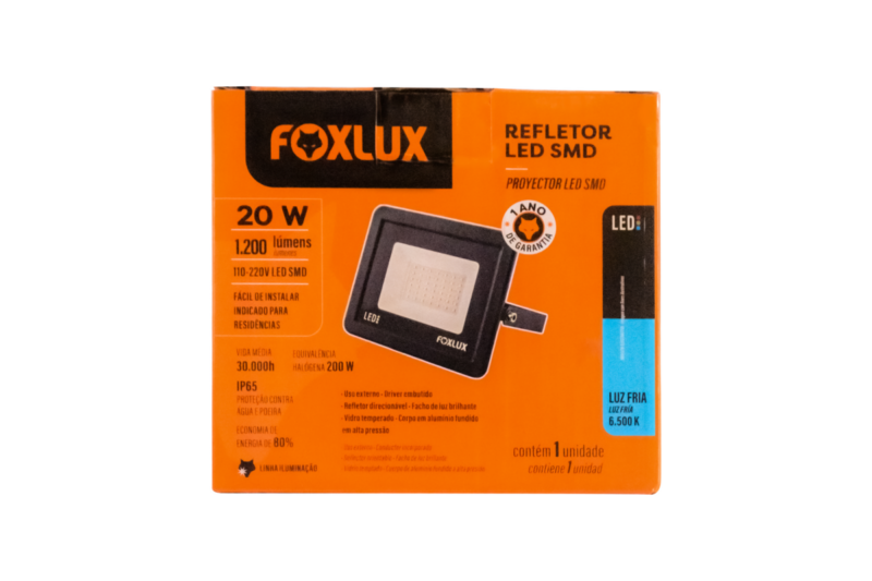Refletor LED Pt 20 W 6,5k Slim (LED38.20)