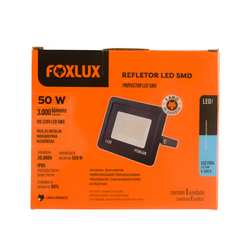Refletor LED Pt 50 W 6,5k Slim (LED38.22)
