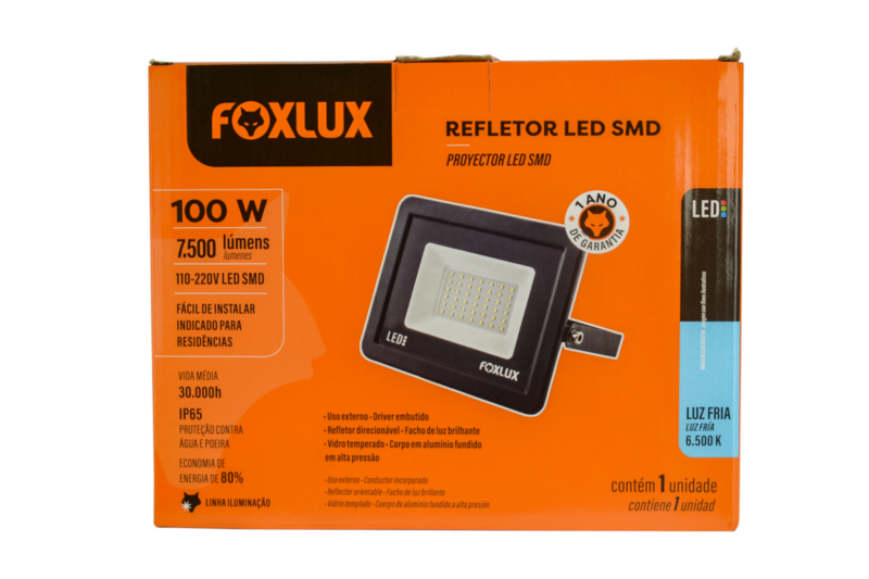 Refletor LED Pt 100 W 6,5k Slim (LED38.23)