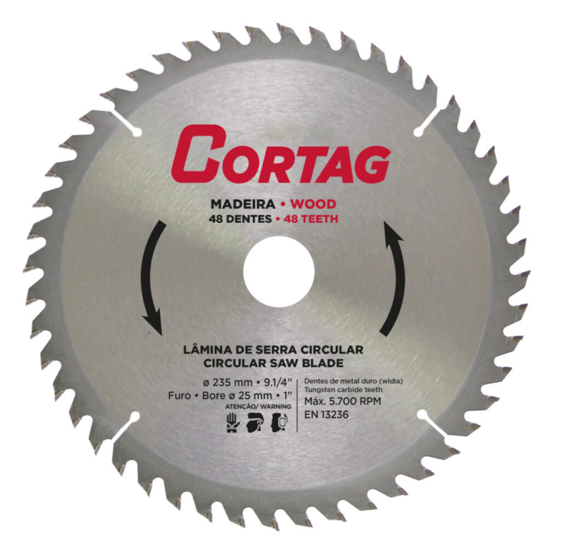 Serra Circ de Widea 235 Mm (9.1/4″) 48d Cortag (61769)