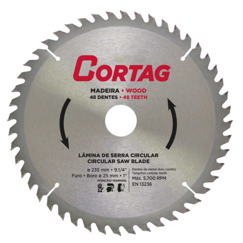Serra Circ de Widea 235 Mm (9.1/4") 48d Cortag (61769)