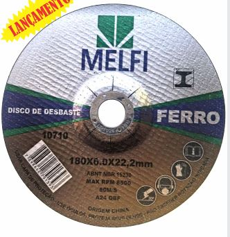 Disco de Desbaste 7x1/4x7/8" Metal Melfi (10710)