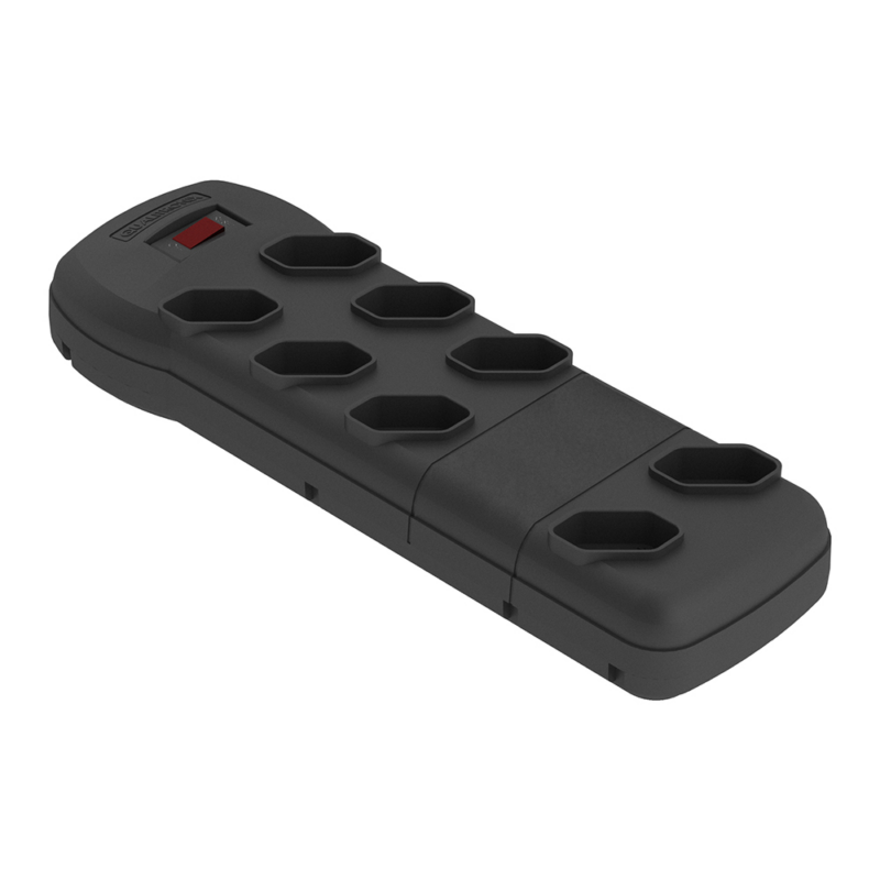 8 Tom 2p+t Preto Filtro De Linha (QFL8P)