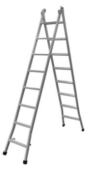 Escada Aço Galvanizado 8 Degraus 3x1 Extensiva Albatroz (800)