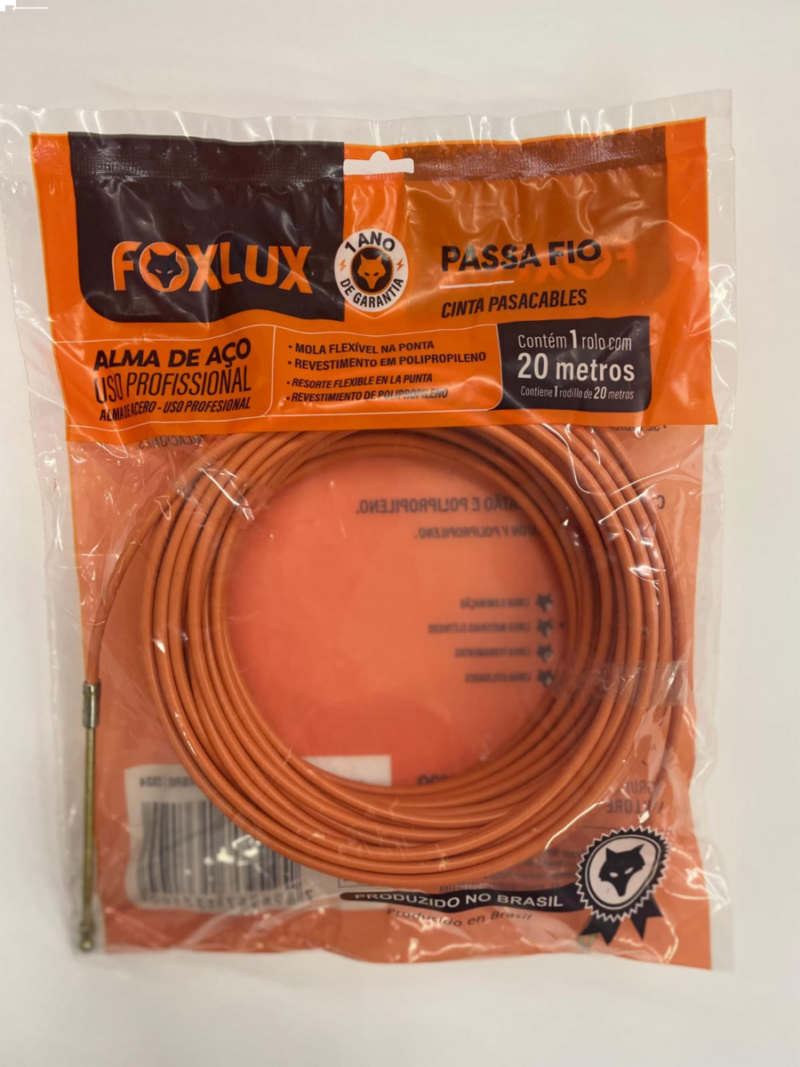 Passa Fio Alma de Aço 20m Foxlux (65.03)