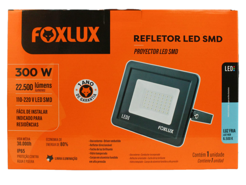 Refletor LED Pt 300 W 6,5k Slim (LED38.17)