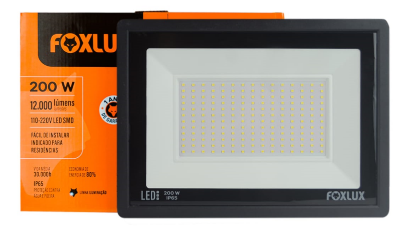 Refletor LED Pt 200 W 6,5k Slim (LED38.18)