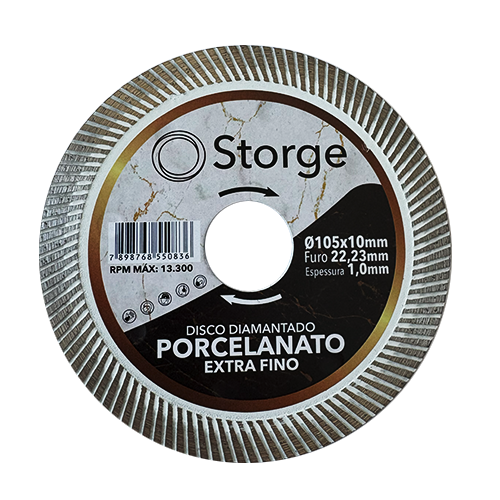 Disco Diam Turbo Porcelan Profissional 105 Mm Storge (90171)