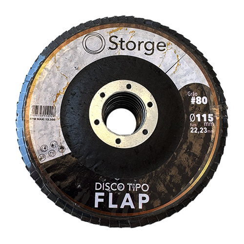 Disco Flap Reto 4.1/2" G80 Zirconio Storge (90167)