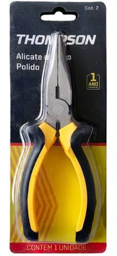 Alicate Bico Meia Cana Reto 6" Thompson (2)