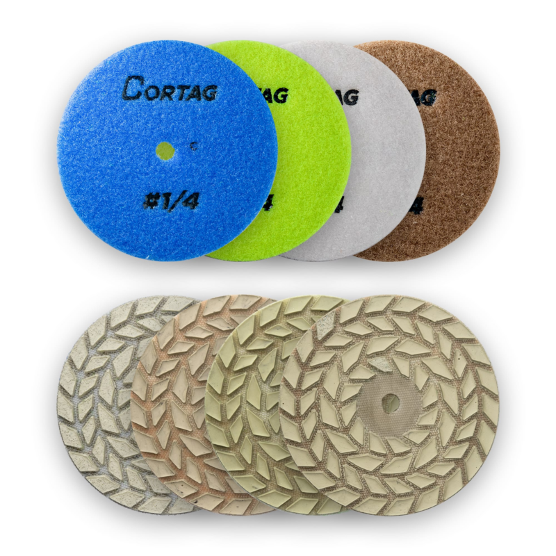Kit Disco Diam Polimento 100 Mm 4 Passos Cortag (62810)