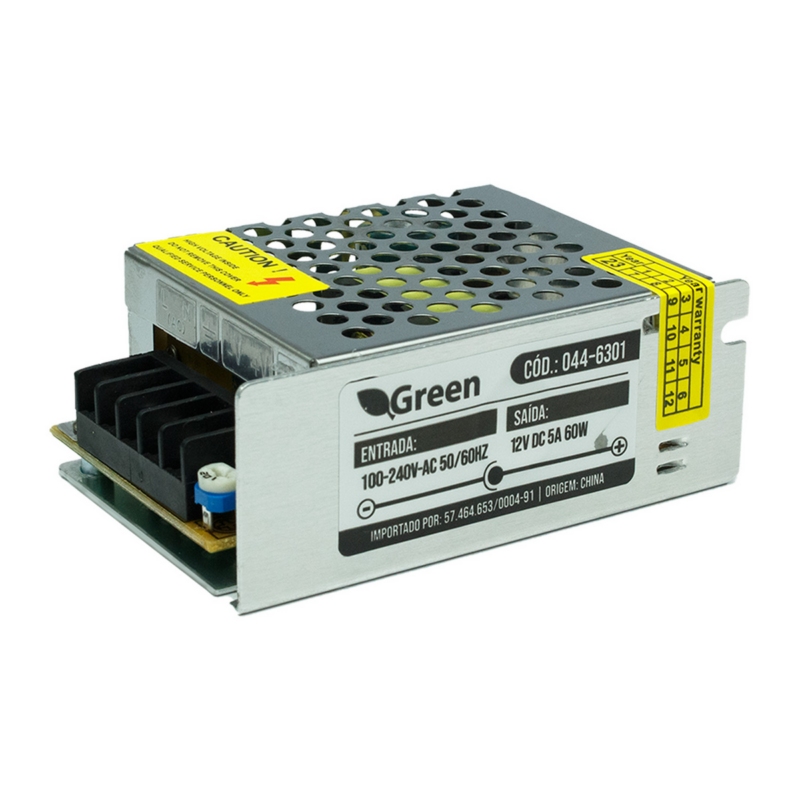 Fonte P/ Fita LED 12 V 5a 60 W (044-6301)