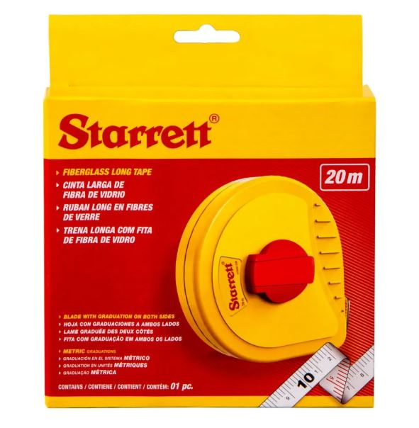 Trena de Fibra de Vidro 20m Caixa Fechad Starrett (KTS638-20M)