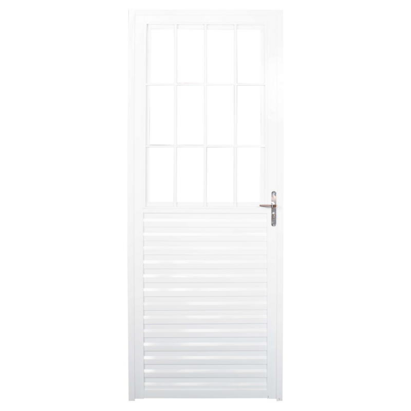Porta Alum Liso Postig 0,80x2,10 Dir Br Quality (HOB045001)
