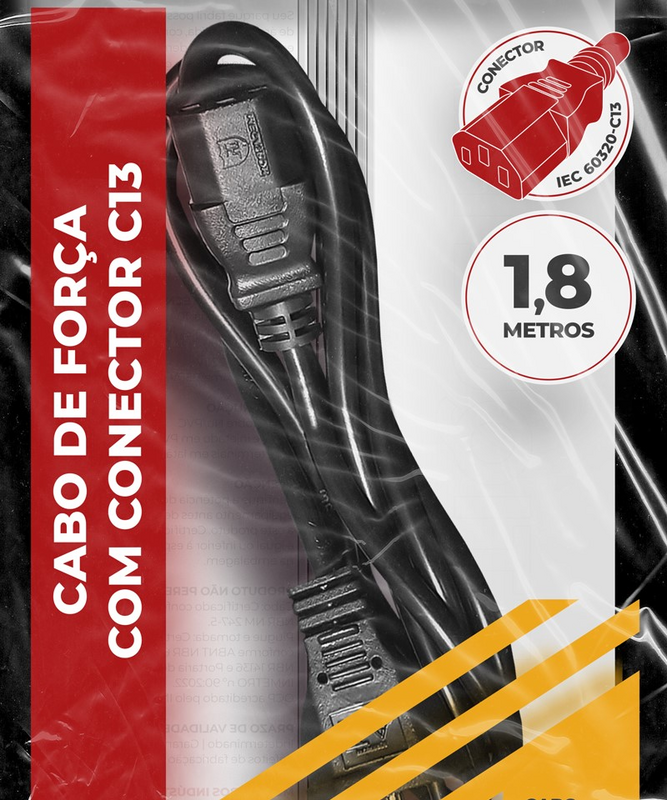 Cabo Forca 3x0,75 1,80mt Pt (265)