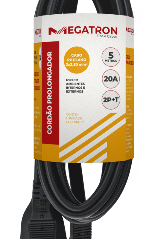Cordao Prolong Pp 3x2,5 Mm 5mt Pt (414/011408U0500PT00)