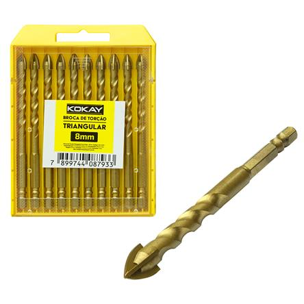 Broca Torcao Fura Tudo Triang Aço 12,0 Mm Santana (056-0093)