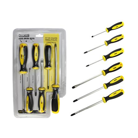 Chave Phillips Imantada Kit 6 Peças Kokay (056-3071)