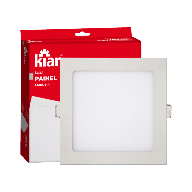 Painel LED Emb Quad 29,3 Cm 24 W 6k Br Eco (17821)