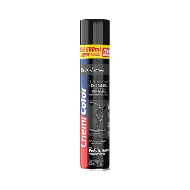 Tinta Spray U.g Preto Bril 500ml 310gr (0680635.)