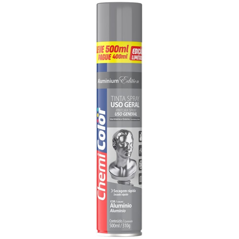 Tinta Spray U.g Aluminio 500ml 310gr (0680637)