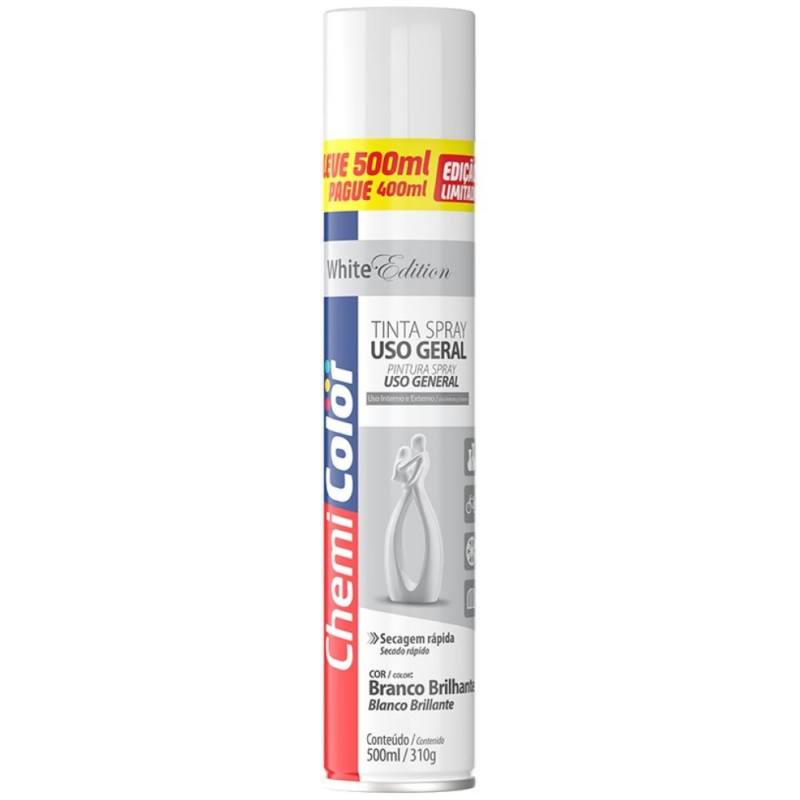 Tinta Spray U.g Branco Bril 500ml 310gr (0680638.)